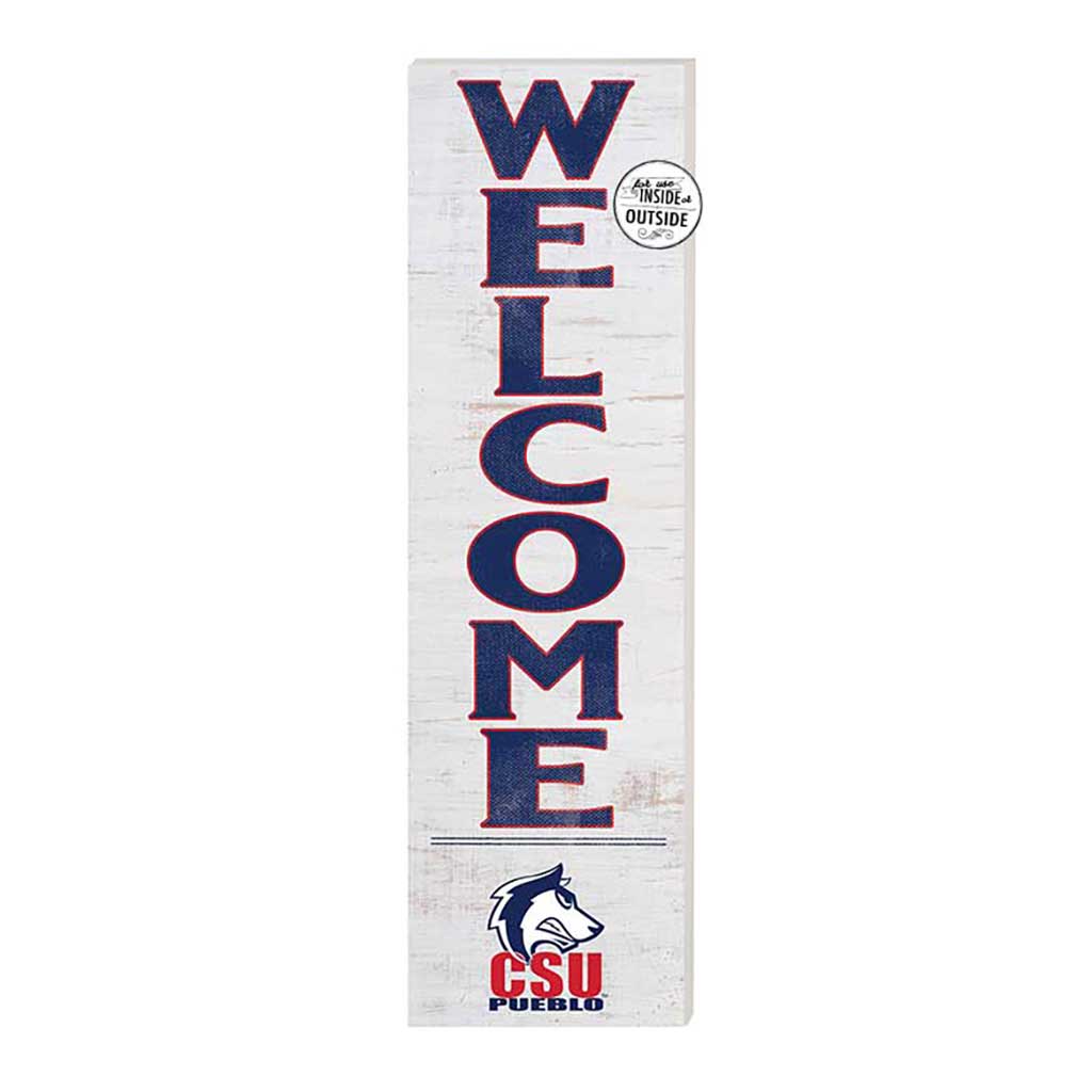 10x35 Indoor Outdoor Sign WELCOME Colorado State-Pueblo Thunder Wolves