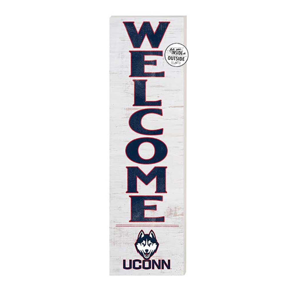 10x35 Indoor Outdoor Sign WELCOME Connecticut Huskies