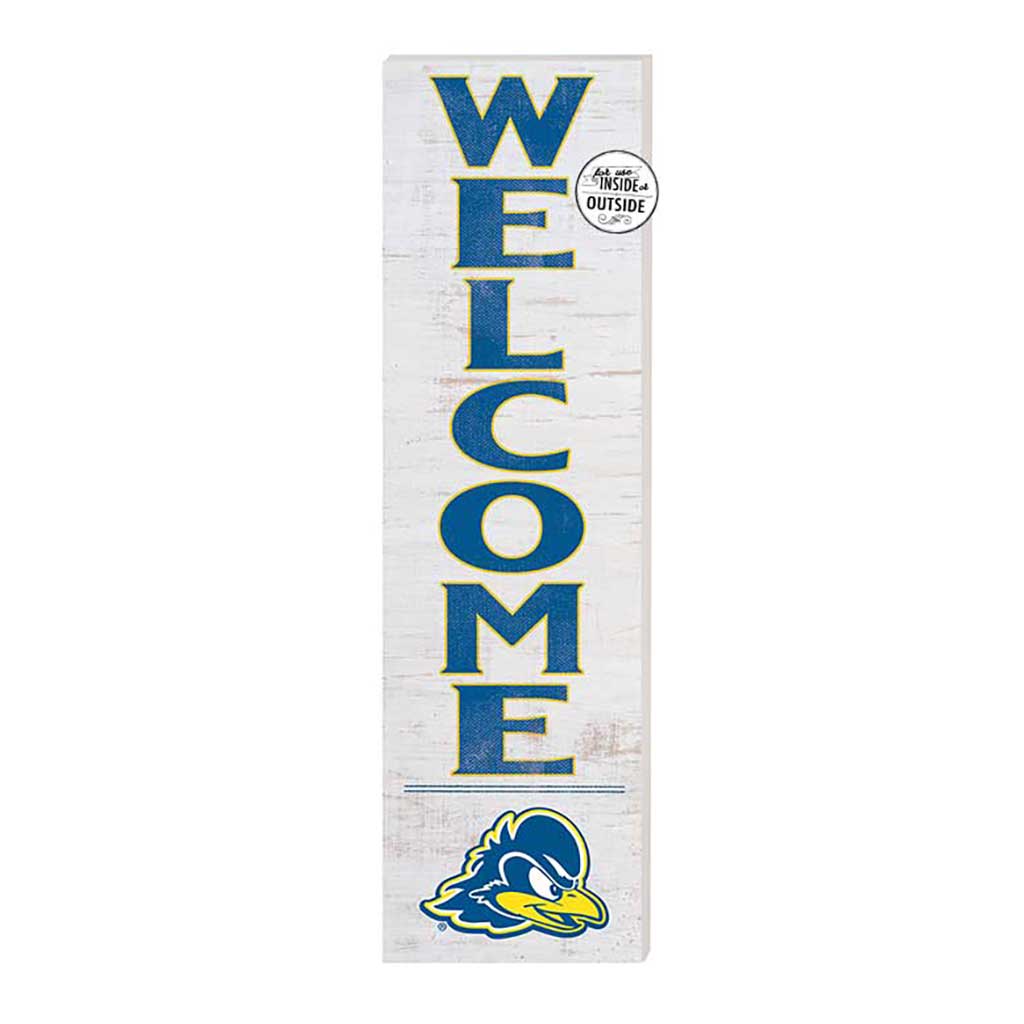 10x35 Indoor Outdoor Sign WELCOME Delaware Fightin Blue Hens