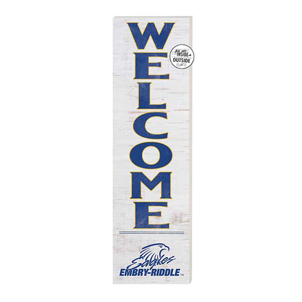 10x35 Indoor Outdoor Sign WELCOME Embry-Riddle Aeronautical University Eagles