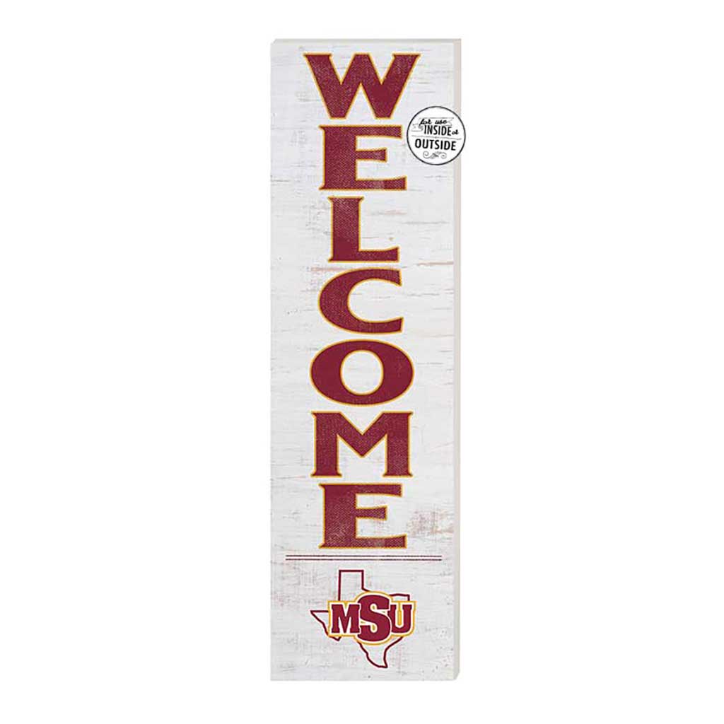 10x35 Indoor Outdoor Sign WELCOME Midwestern State Mustangs