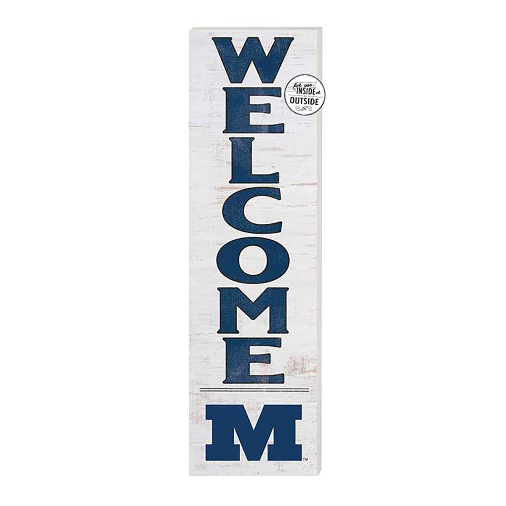 10x35 Indoor Outdoor Sign WELCOME Millikin University Big Blue