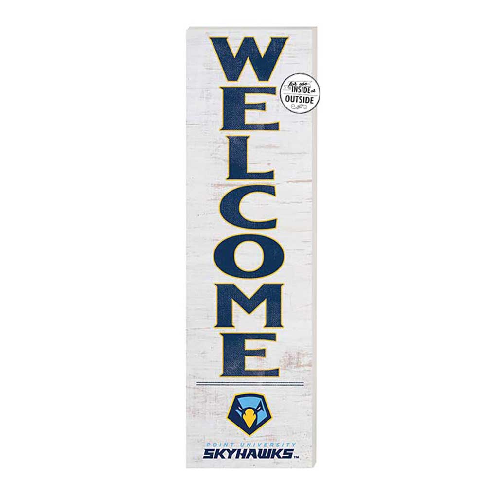 10x35 Indoor Outdoor Sign WELCOME Point University Skyhawks