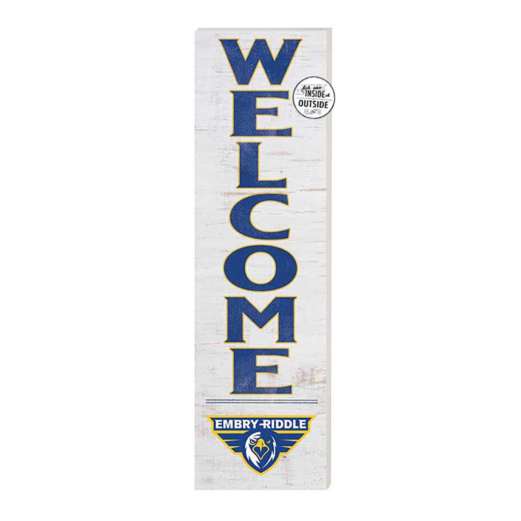 10x35 Indoor Outdoor Sign WELCOME Embry-Riddle Aeronautical Prescott Eagles