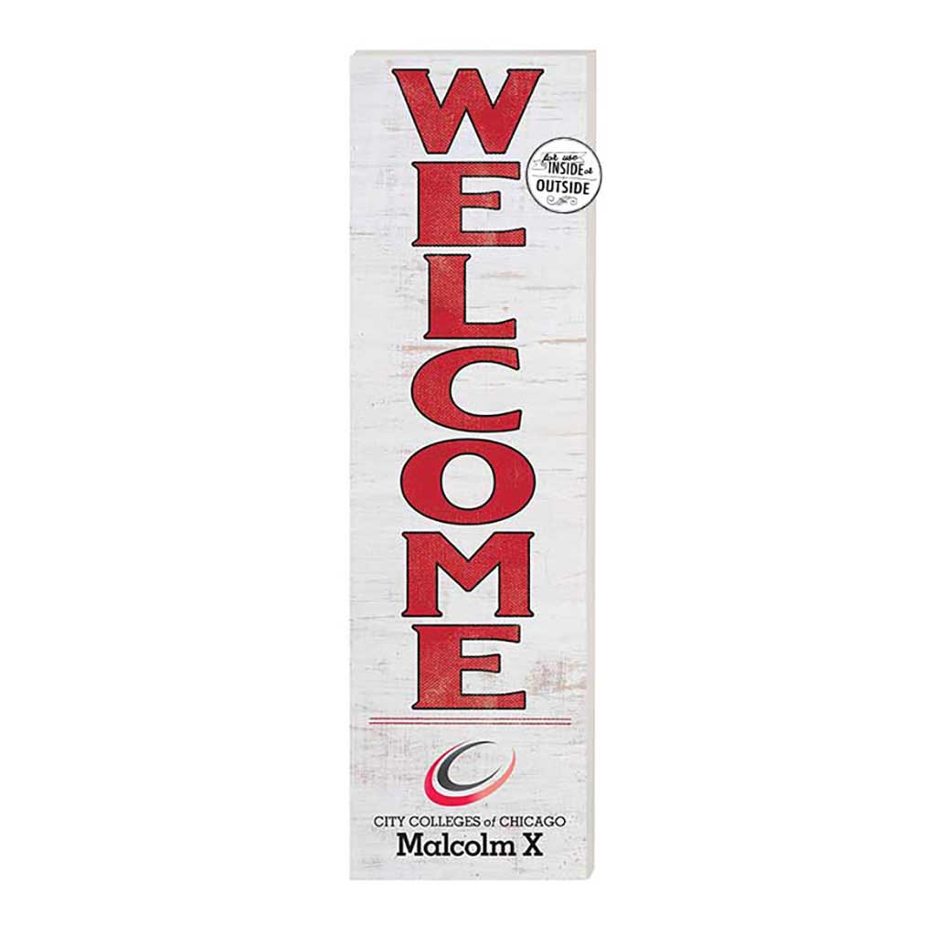 10x35 Indoor Outdoor Sign WELCOME Malcolm X College Hawks