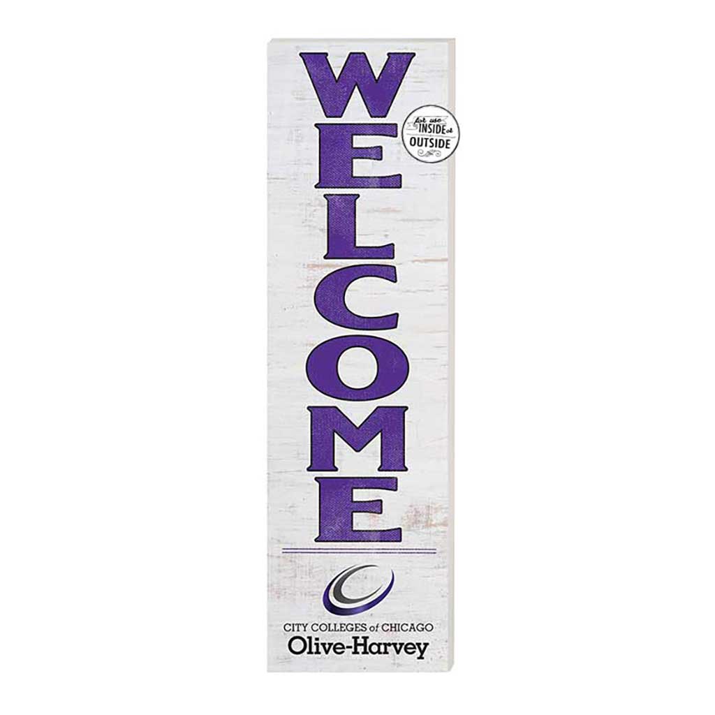 10x35 Indoor Outdoor Sign WELCOME Olive-Harvey College Panthers