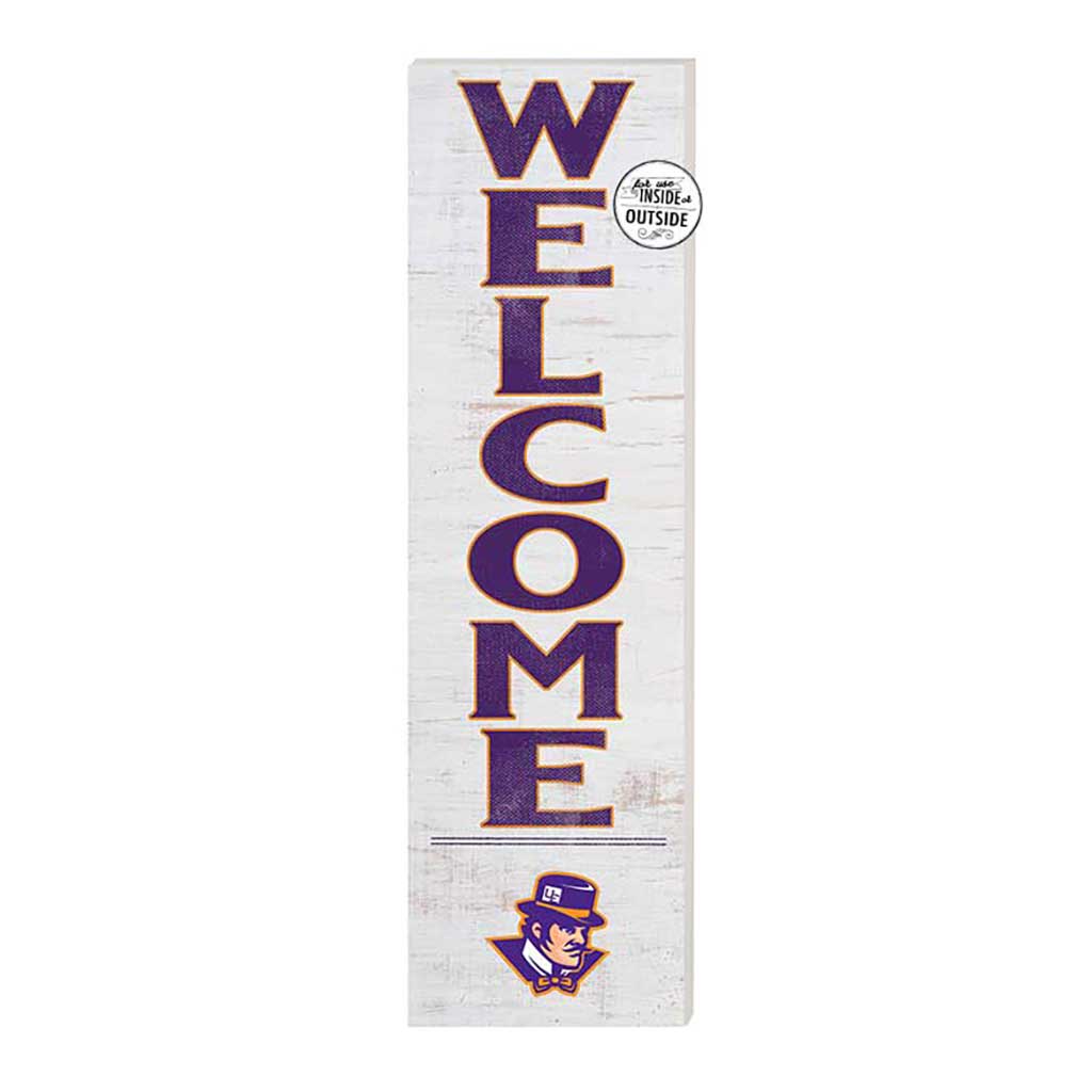 10x35 Indoor Outdoor Sign WELCOME Evansville Purple Aces