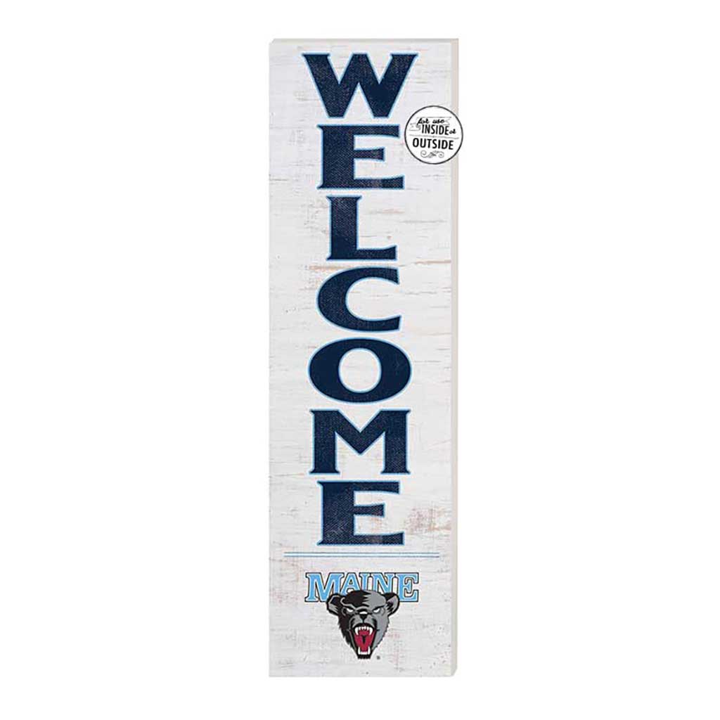 10x35 Indoor Outdoor Sign WELCOME Maine (Orono) Black Bears