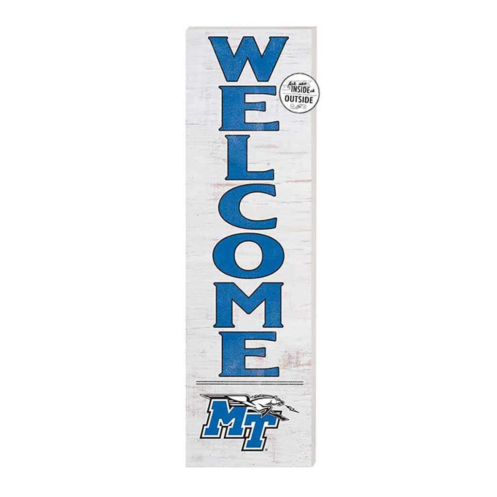 10x35 Indoor Outdoor Sign WELCOME Middle Tennessee State Blue Raiders