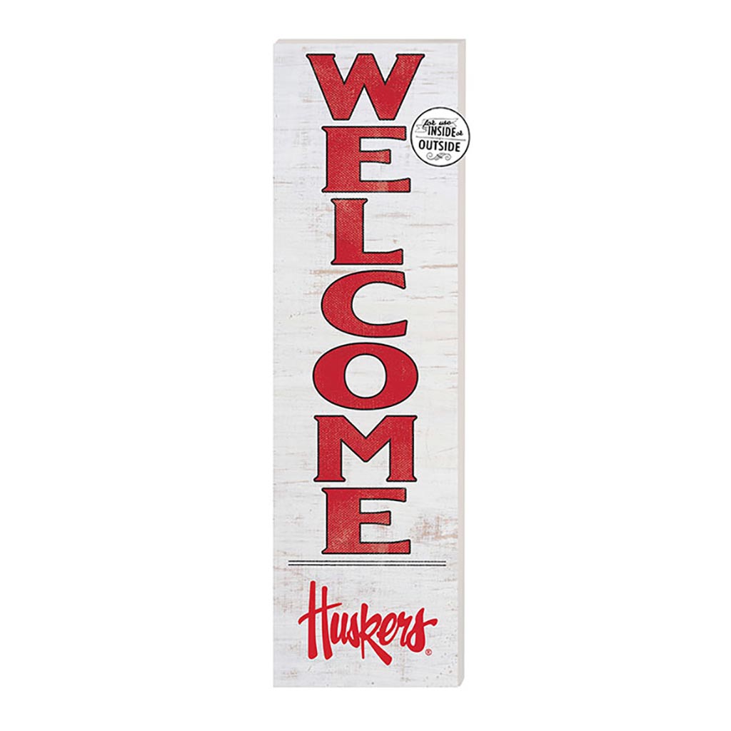 10x35 Indoor Outdoor Sign WELCOME Nebraska Cornhuskers