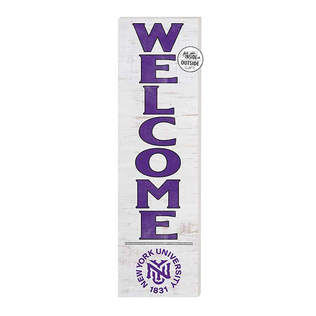 10x35 Indoor Outdoor Sign WELCOME New York University Violets