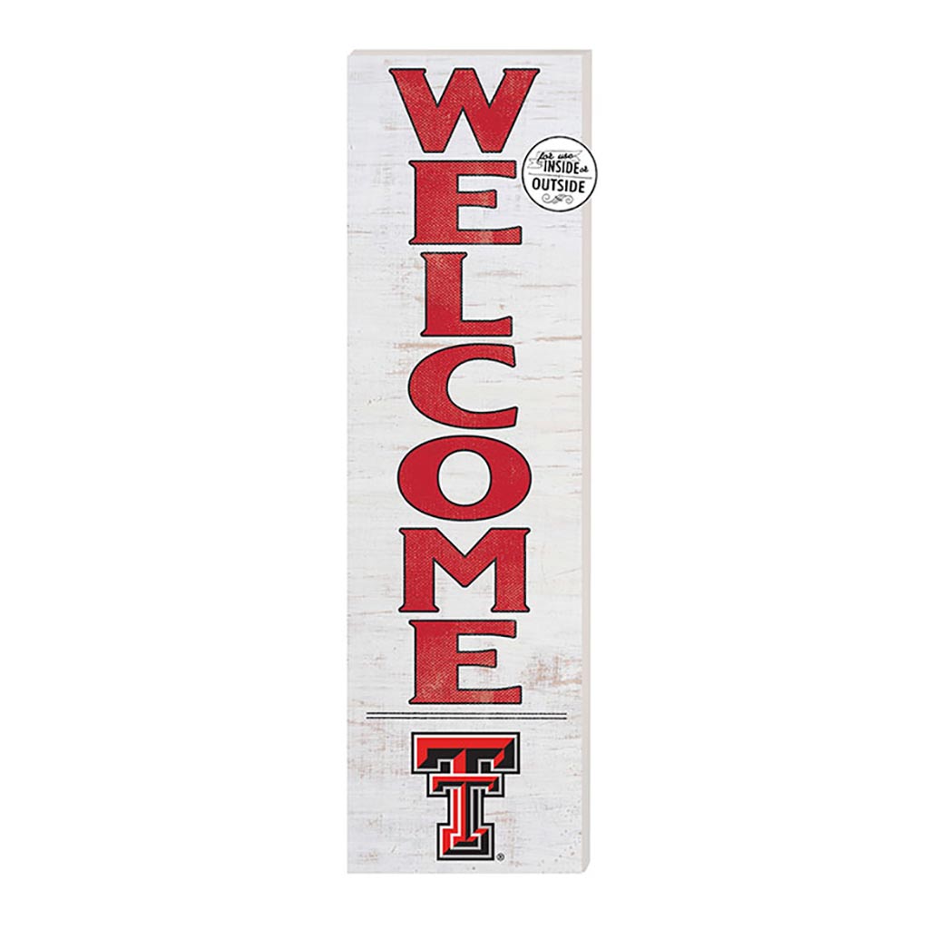 10x35 Indoor Outdoor Sign WELCOME Texas Tech Red Raiders