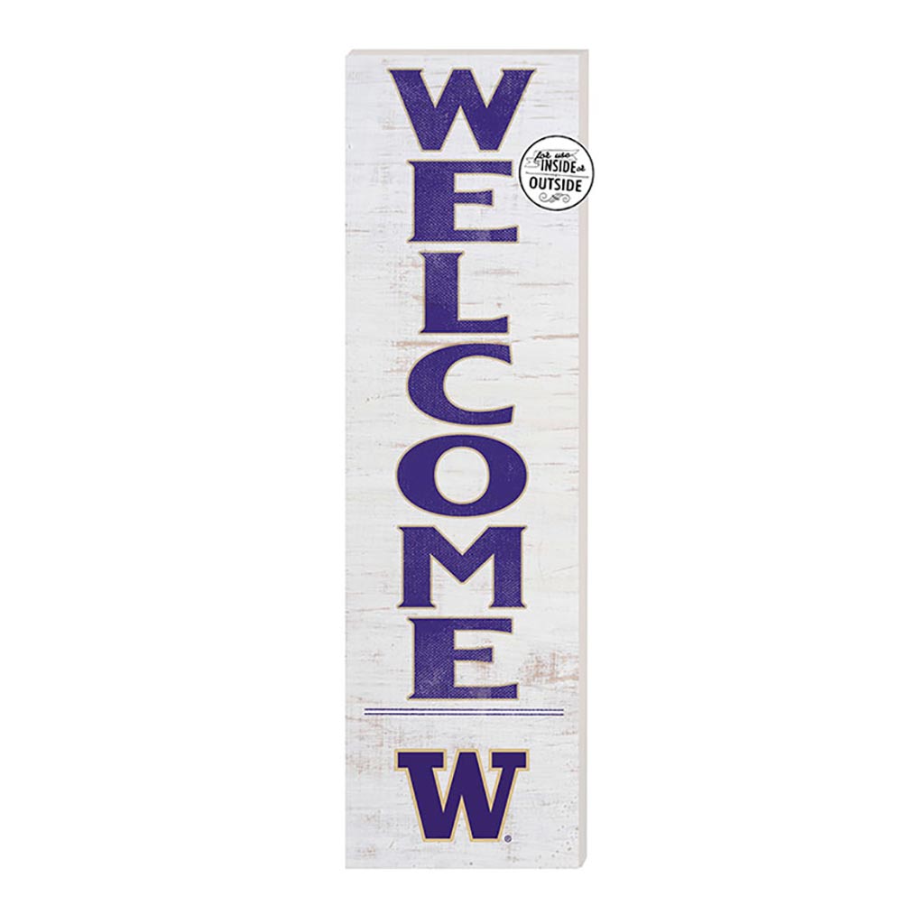 10x35 Indoor Outdoor Sign WELCOME Washington Huskies