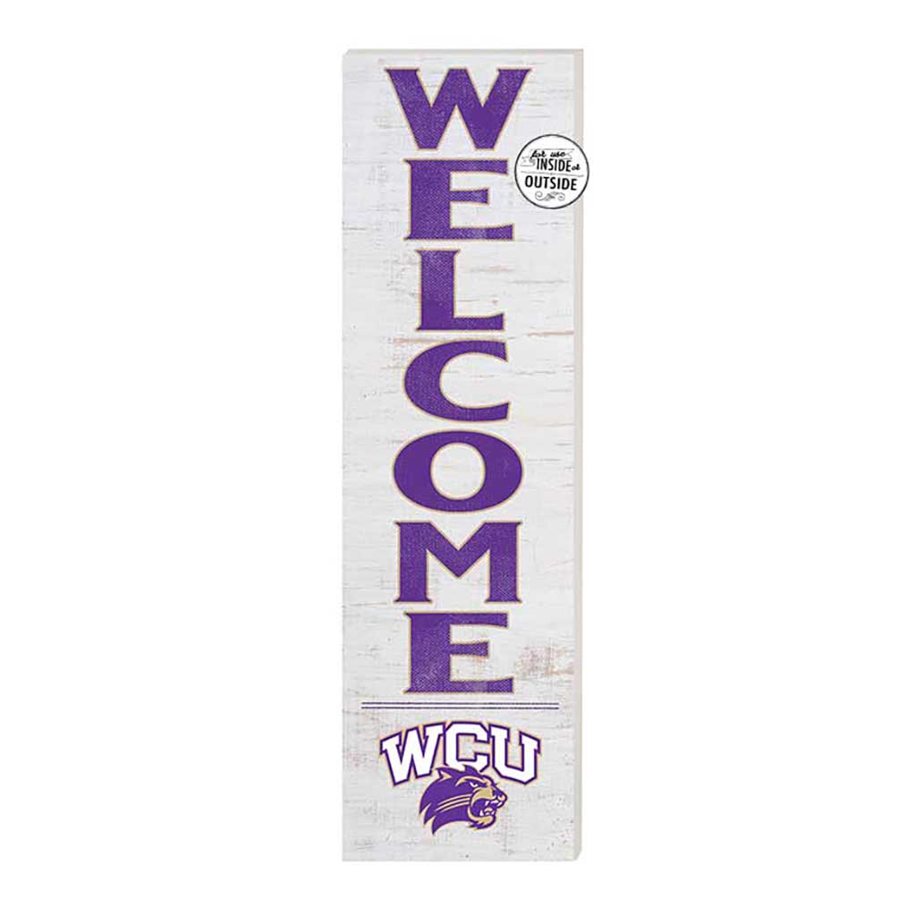 10x35 Indoor Outdoor Sign WELCOME Western Carolina Catamounts