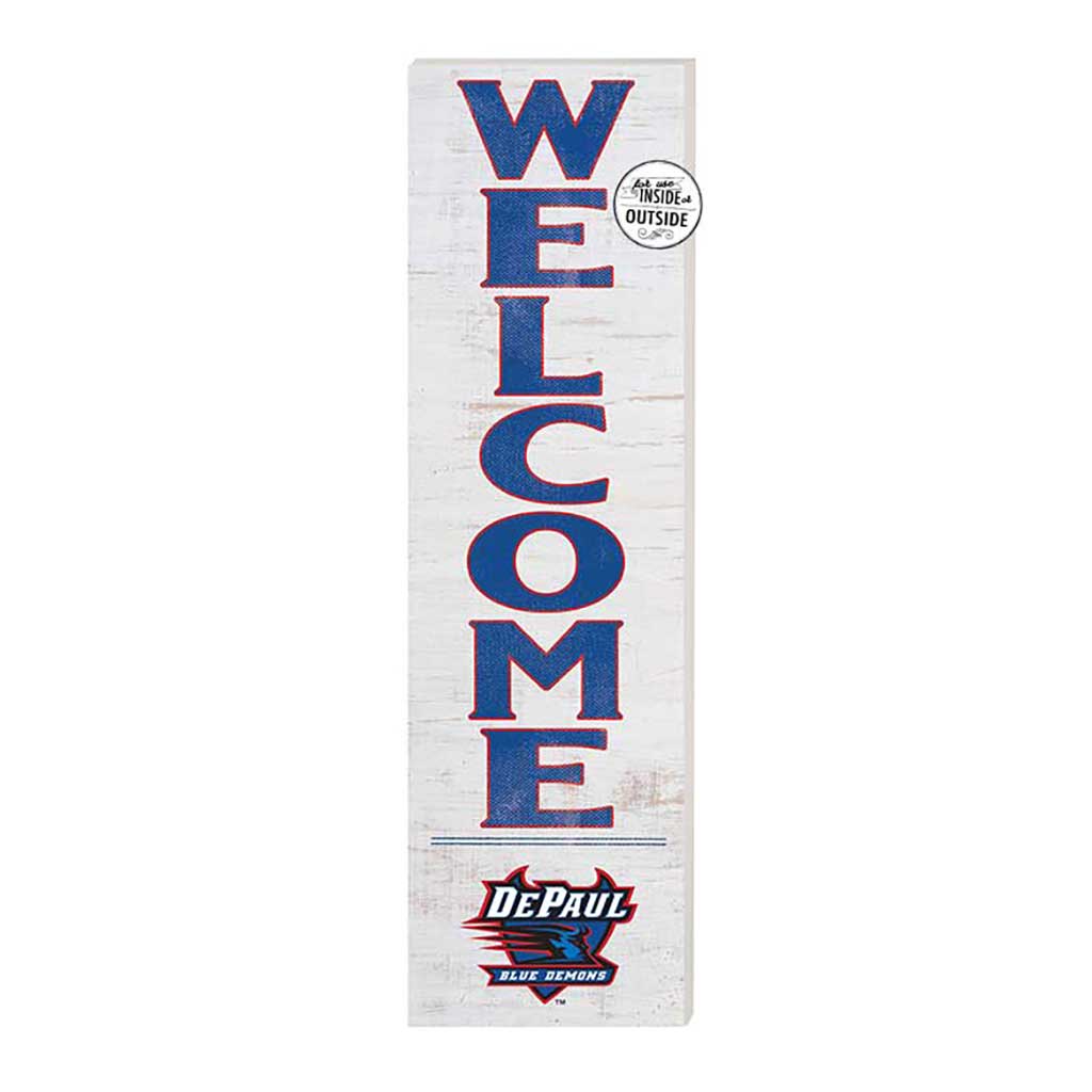 10x35 Indoor Outdoor Sign WELCOME DePaul Blue Demons