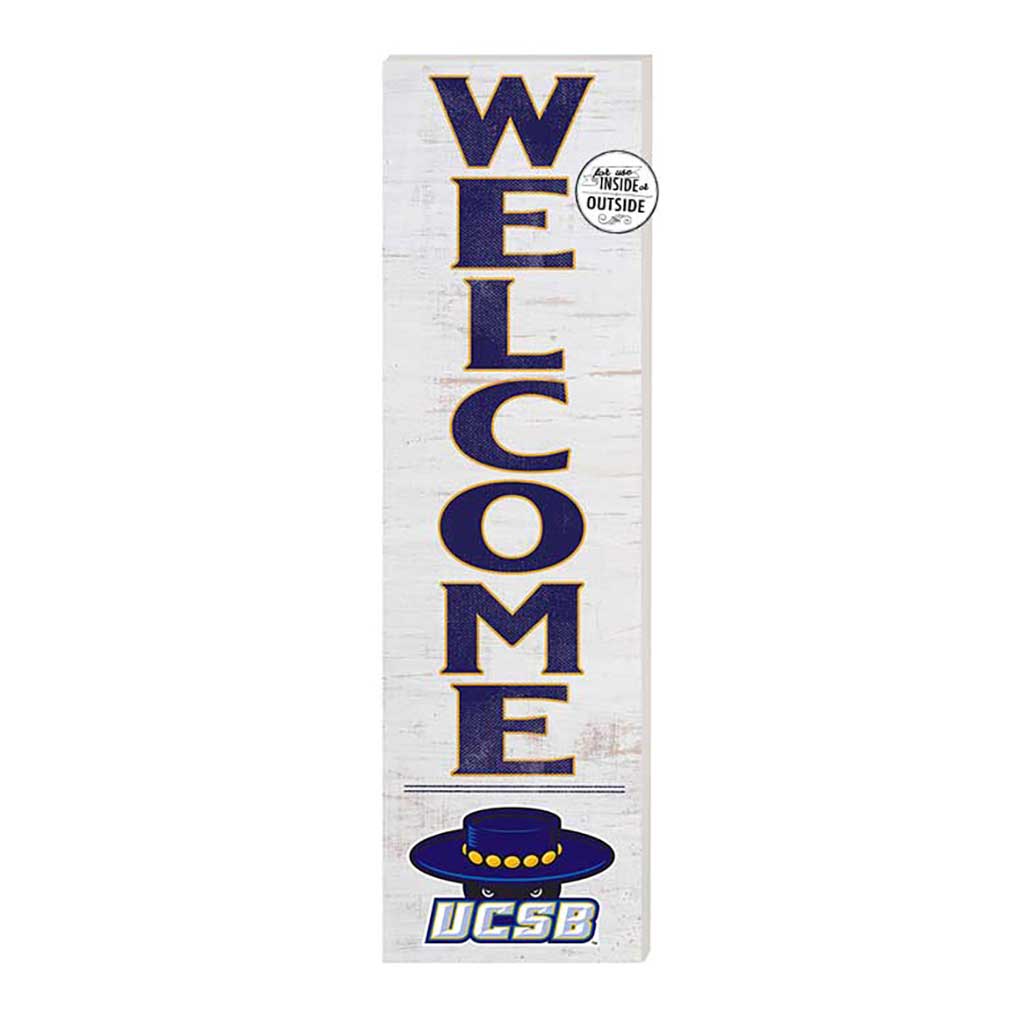 10x35 Indoor Outdoor Sign WELCOME University of California Santa Barbra Gauchos