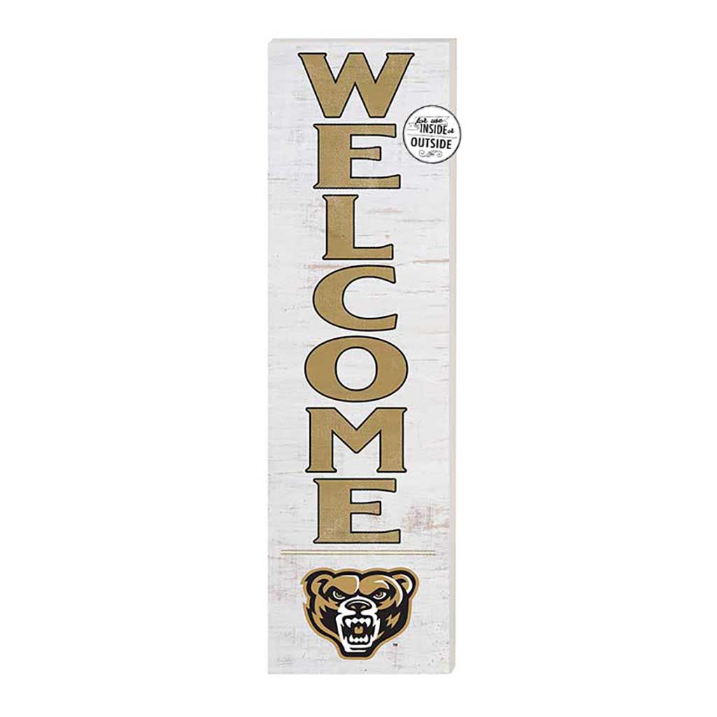 10x35 Indoor Outdoor Sign WELCOME Oakland University Golden Grizzlies