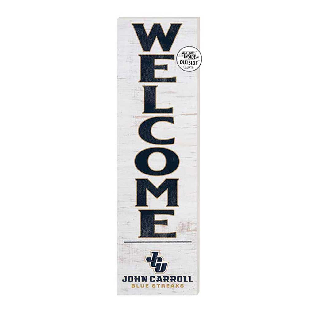 10x35 Indoor Outdoor Sign WELCOME John Carroll University Blue Streaks