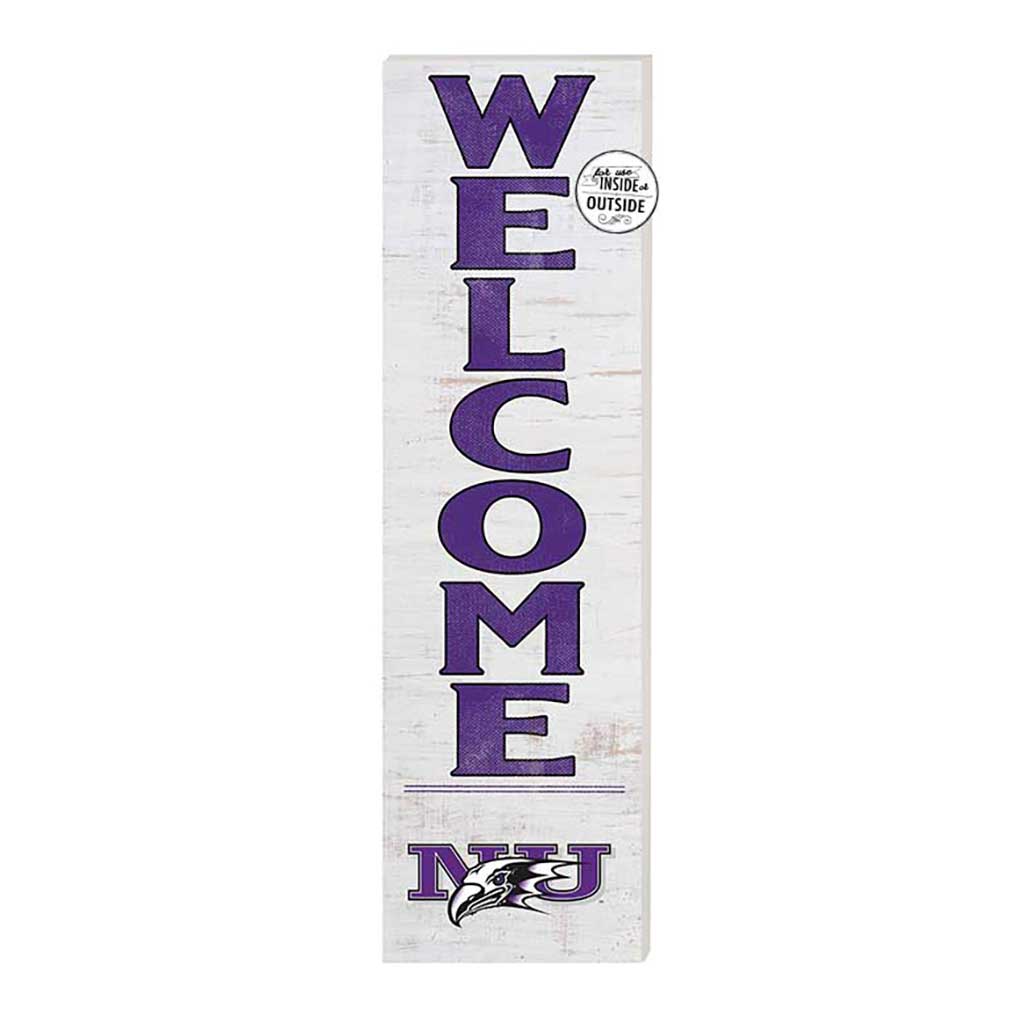 10x35 Indoor Outdoor Sign WELCOME Niagara University Purple Eagles