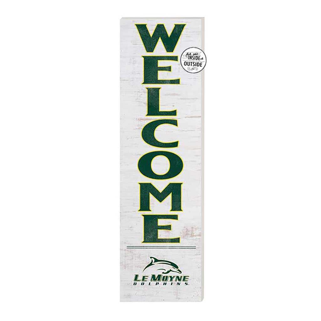 10x35 Indoor Outdoor Sign WELCOME Le Moyne College DOLPHINS