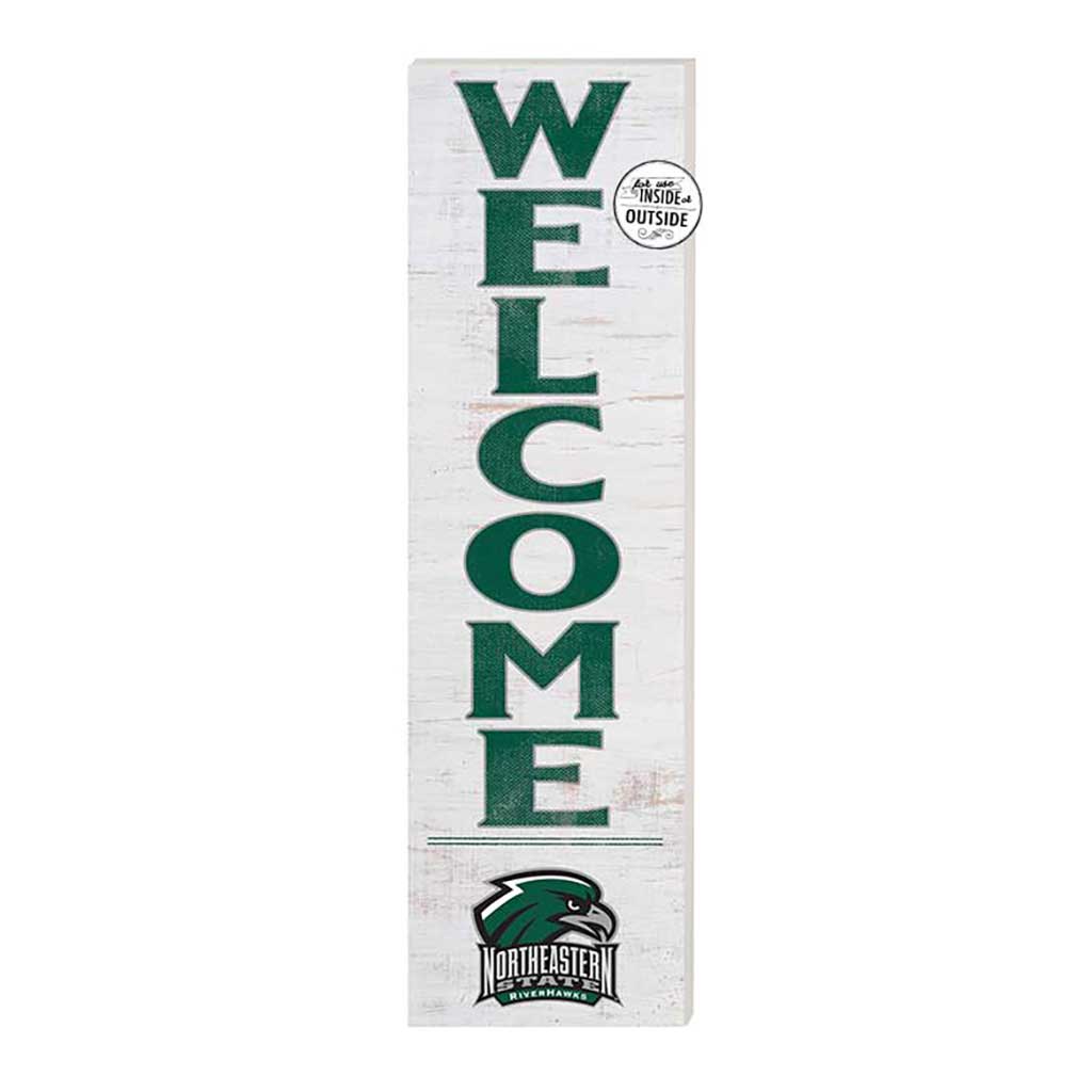 10x35 Indoor Outdoor Sign WELCOME Northeastern State University Riverhawks