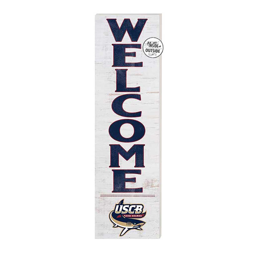 10x35 Indoor Outdoor Sign WELCOME South Carolina - Beauford Sand Sharks