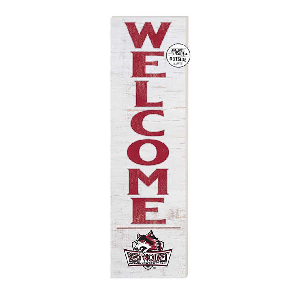 10x35 Indoor Outdoor Sign WELCOME Indiana University East Red Wolves