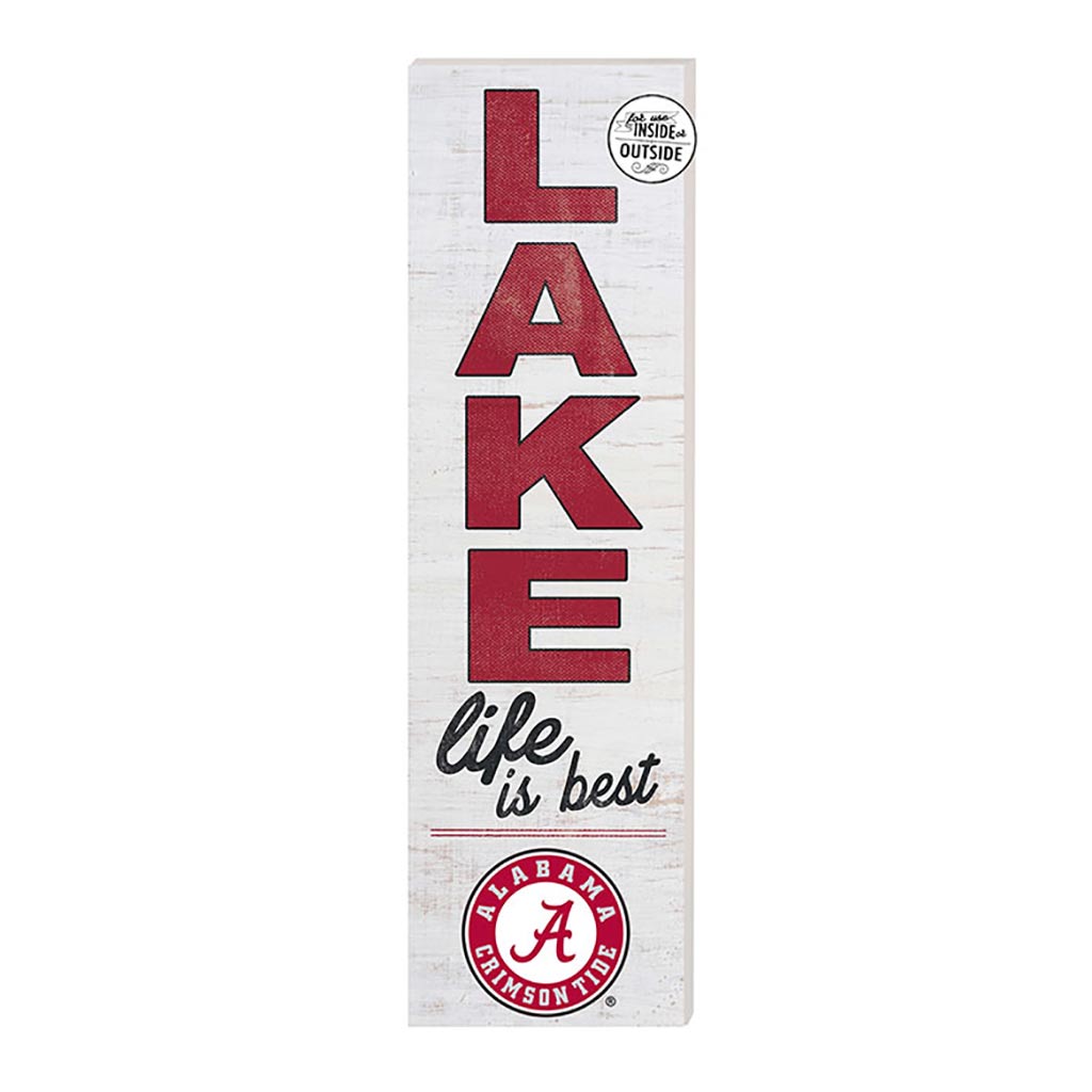 10x35 Indoor Outdoor Sign LAKE Life Alabama Crimson Tide