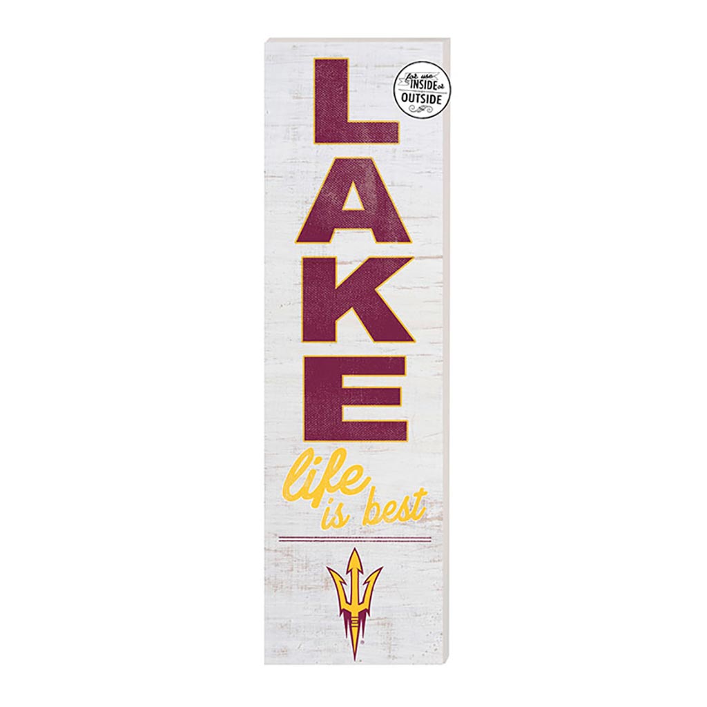 10x35 Indoor Outdoor Sign LAKE Life Arizona State Sun Devils