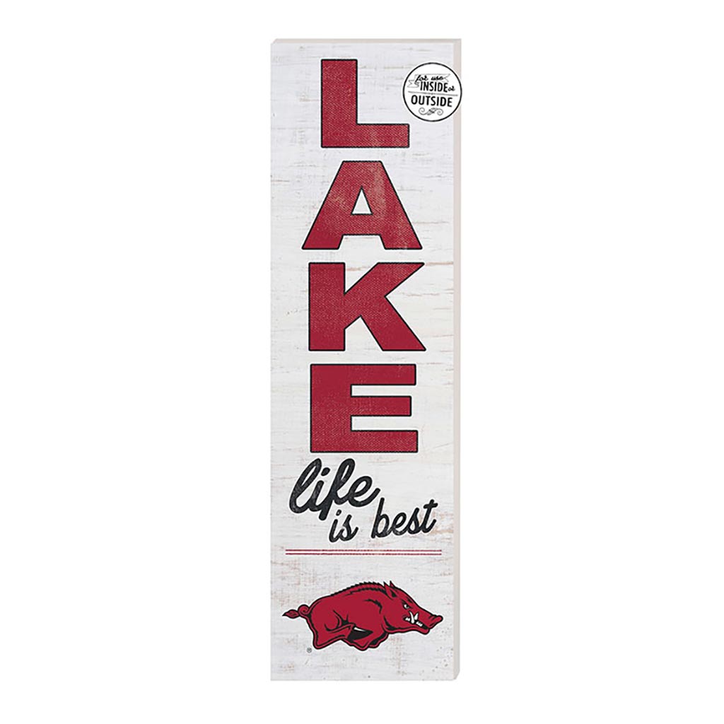 10x35 Indoor Outdoor Sign LAKE Life Arkansas Razorbacks