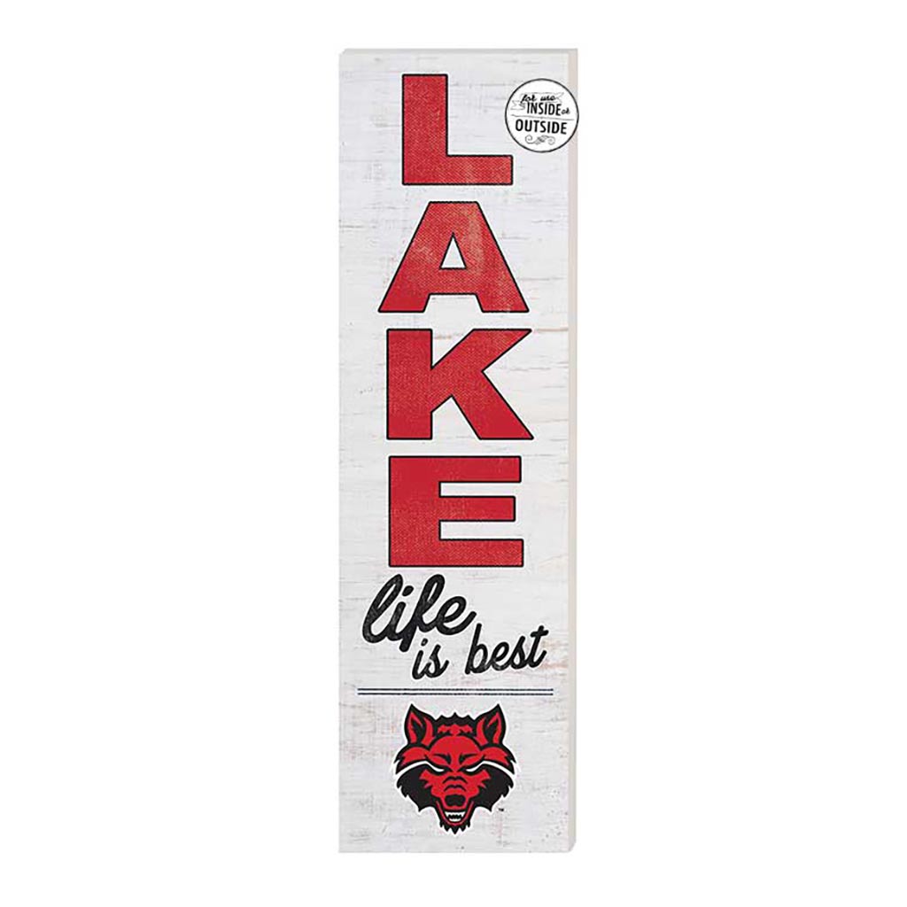 10x35 Indoor Outdoor Sign LAKE Life Arkansas State Red Wolves