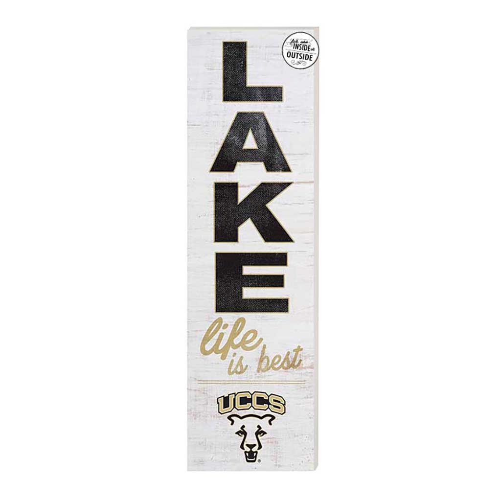 10x35 Indoor Outdoor Sign LAKE Life University of Colorado Springs Mountains Lions