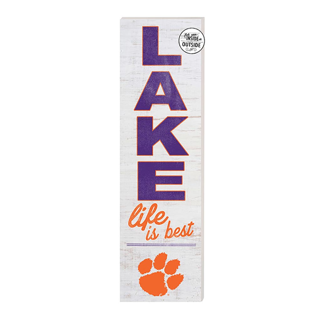 10x35 Indoor Outdoor Sign LAKE Life Clemson Tigers