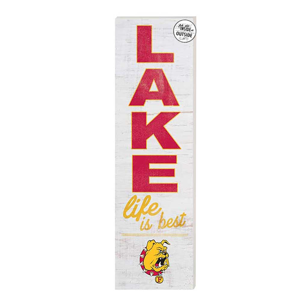 10x35 Indoor Outdoor Sign LAKE Life Ferris State Bulldogs