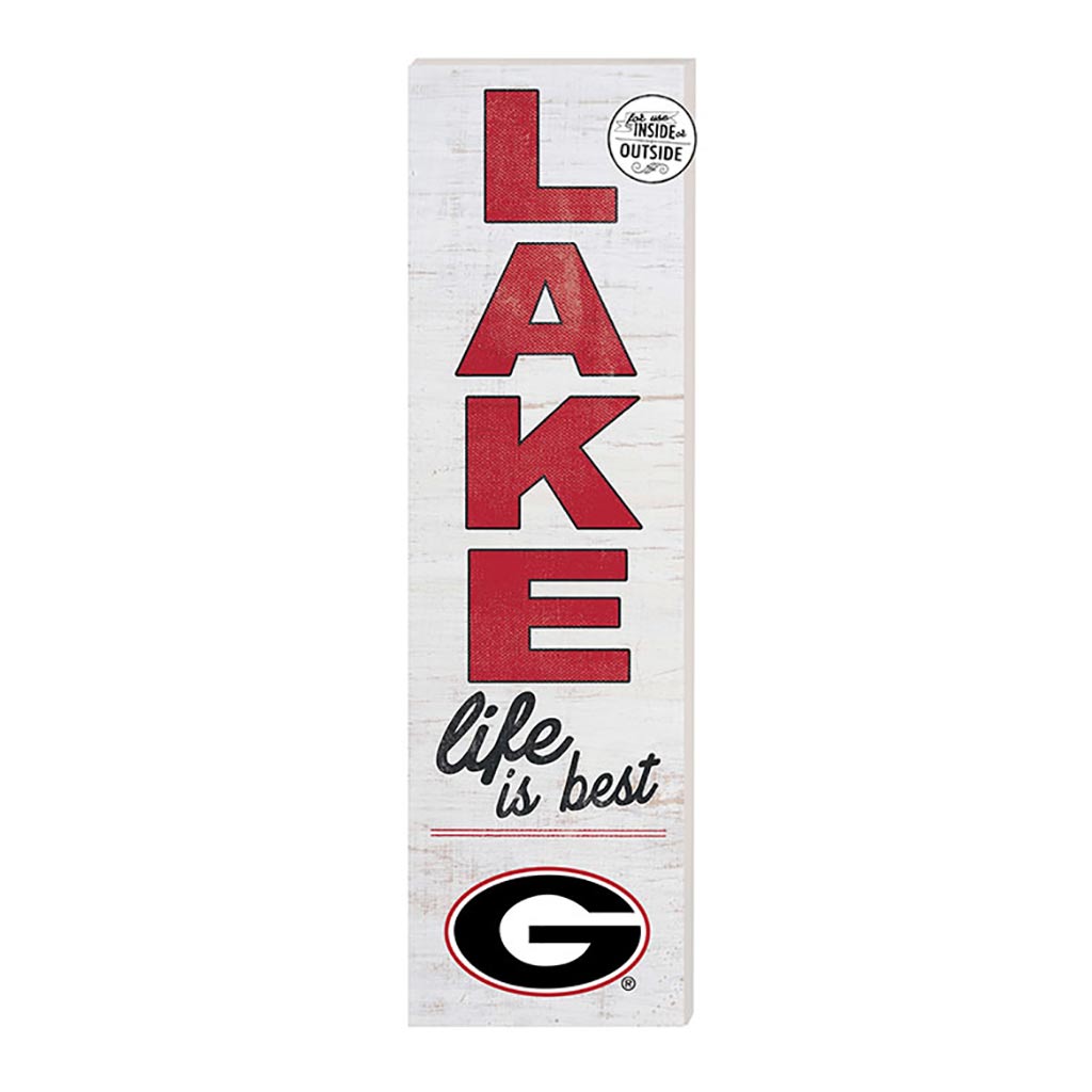 10x35 Indoor Outdoor Sign LAKE Life Georgia Bulldogs