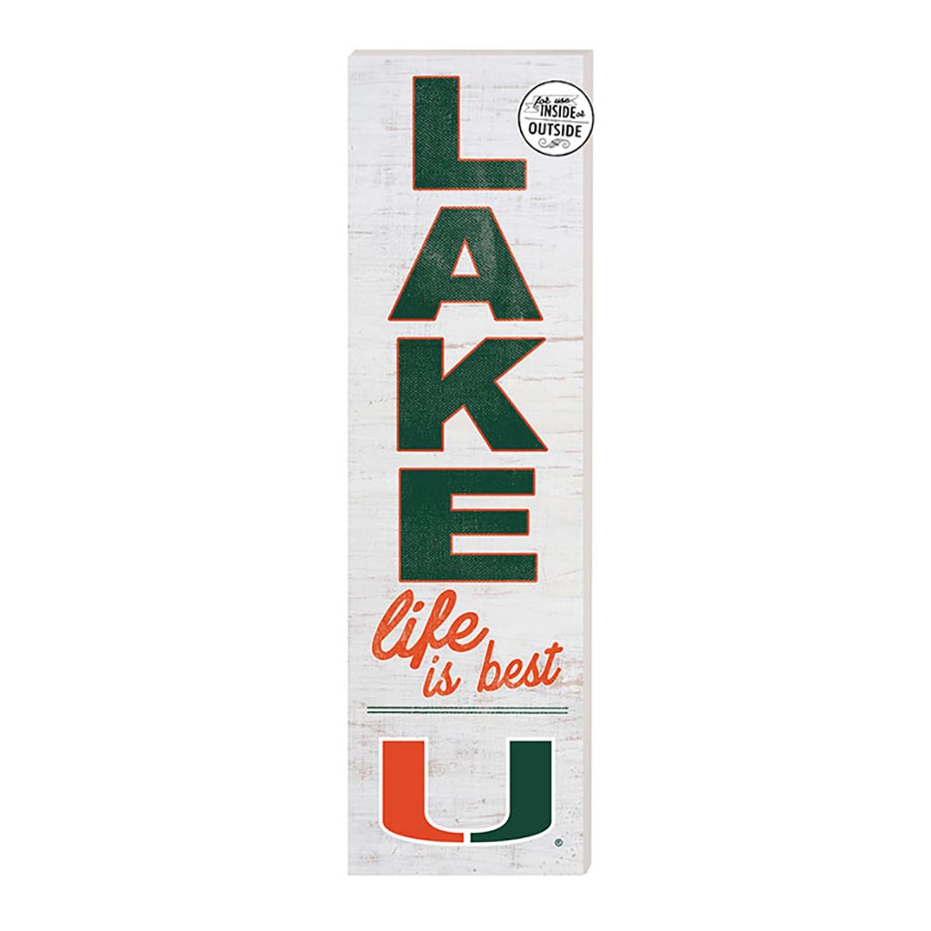 10x35 Indoor Outdoor Sign LAKE Life Miami Hurricanes