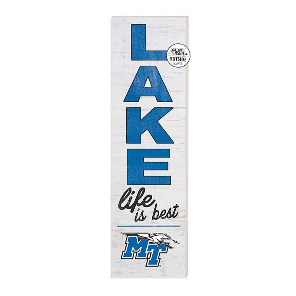 10x35 Indoor Outdoor Sign LAKE Life Middle Tennessee State Blue Raiders