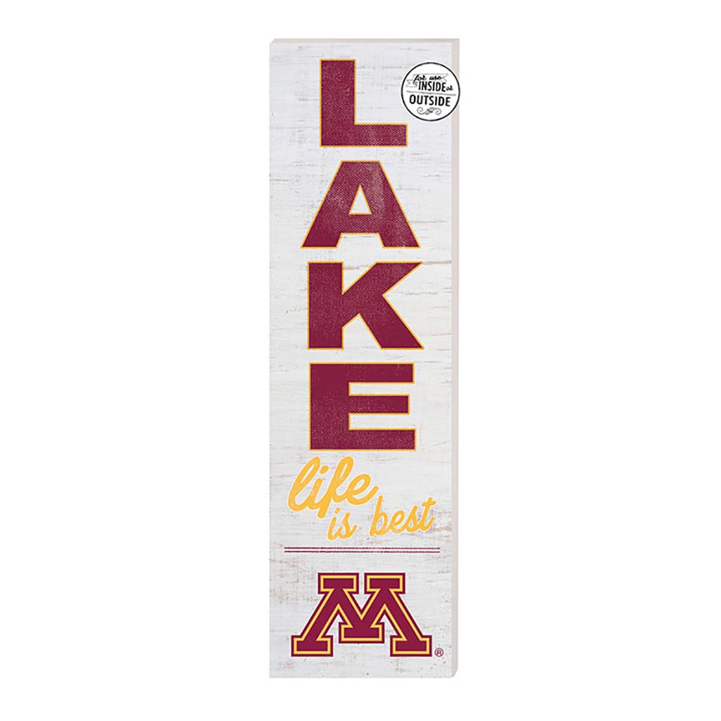 10x35 Indoor Outdoor Sign LAKE Life Minnesota Golden Gophers