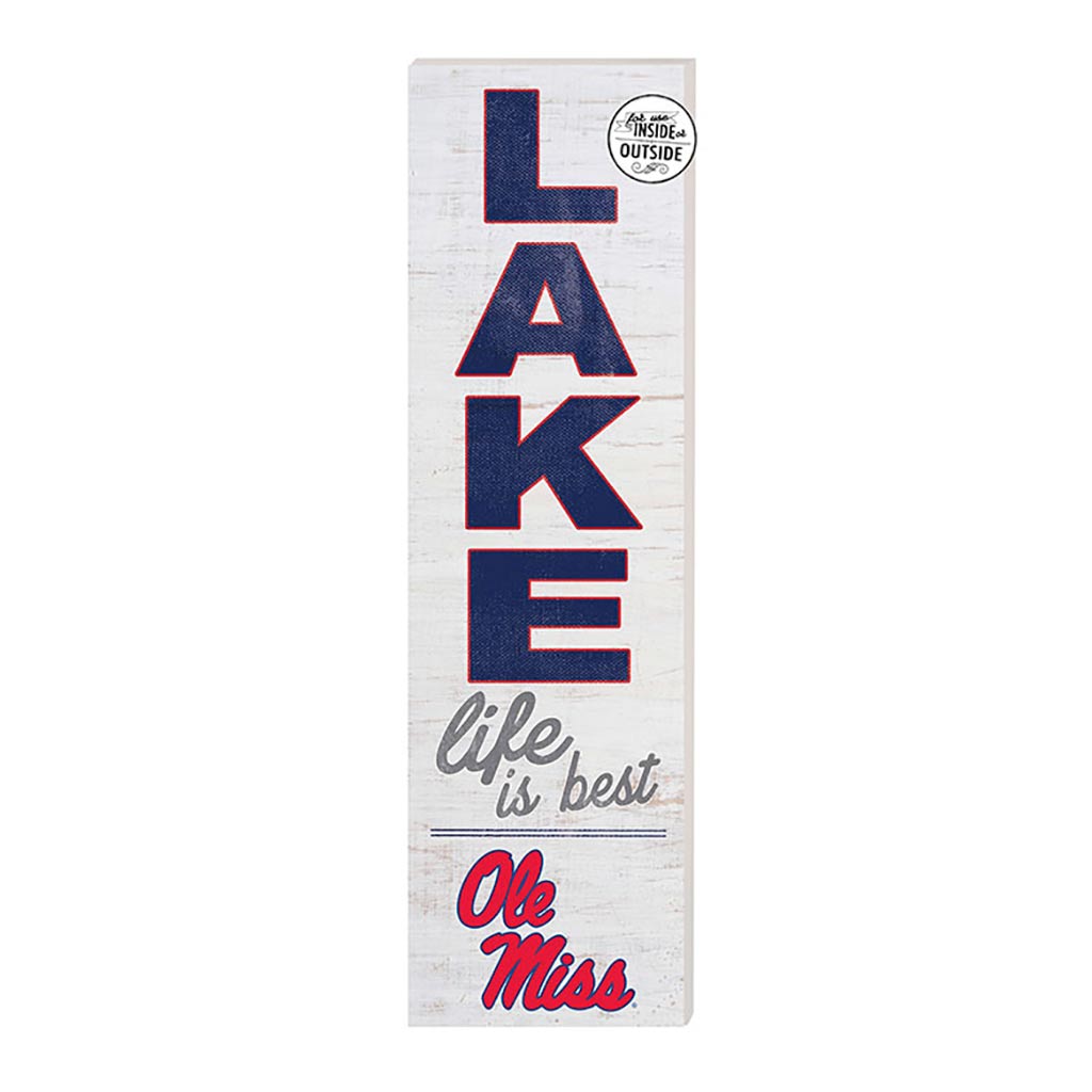 10x35 Indoor Outdoor Sign LAKE Life Mississippi Rebels