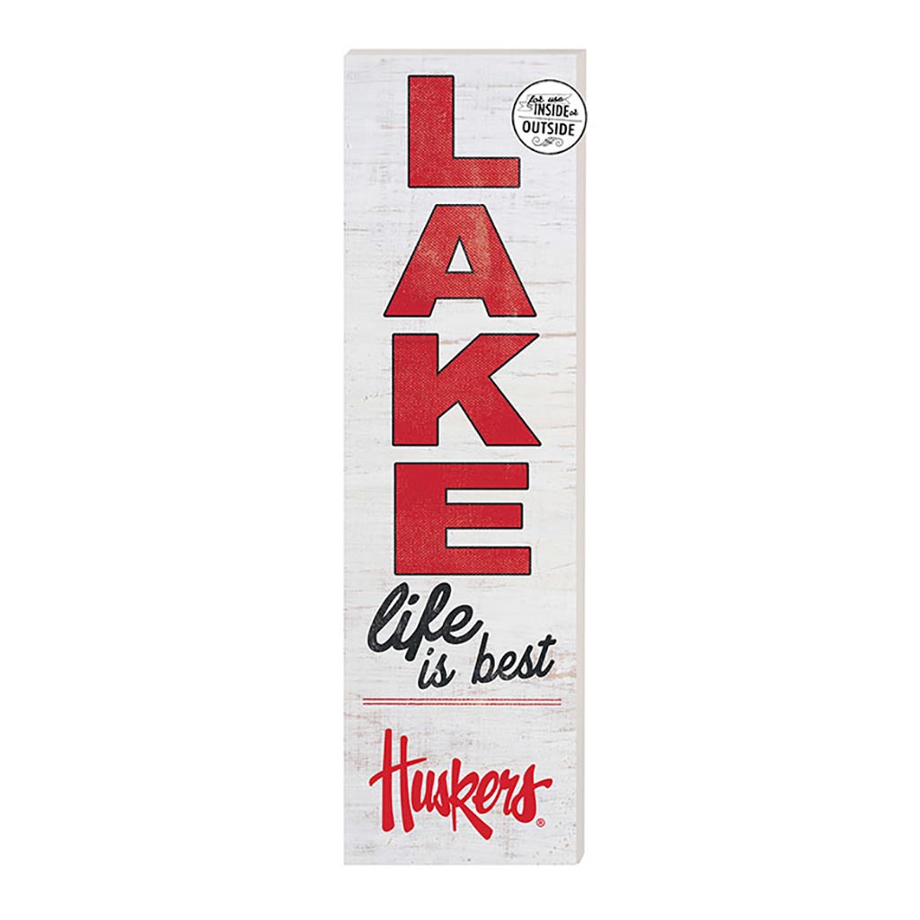 10x35 Indoor Outdoor Sign LAKE Life Nebraska Cornhuskers