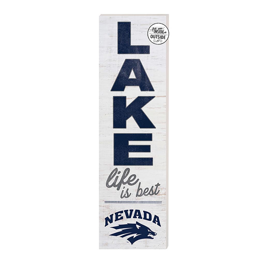 10x35 Indoor Outdoor Sign LAKE Life Nevada Wolf Pack
