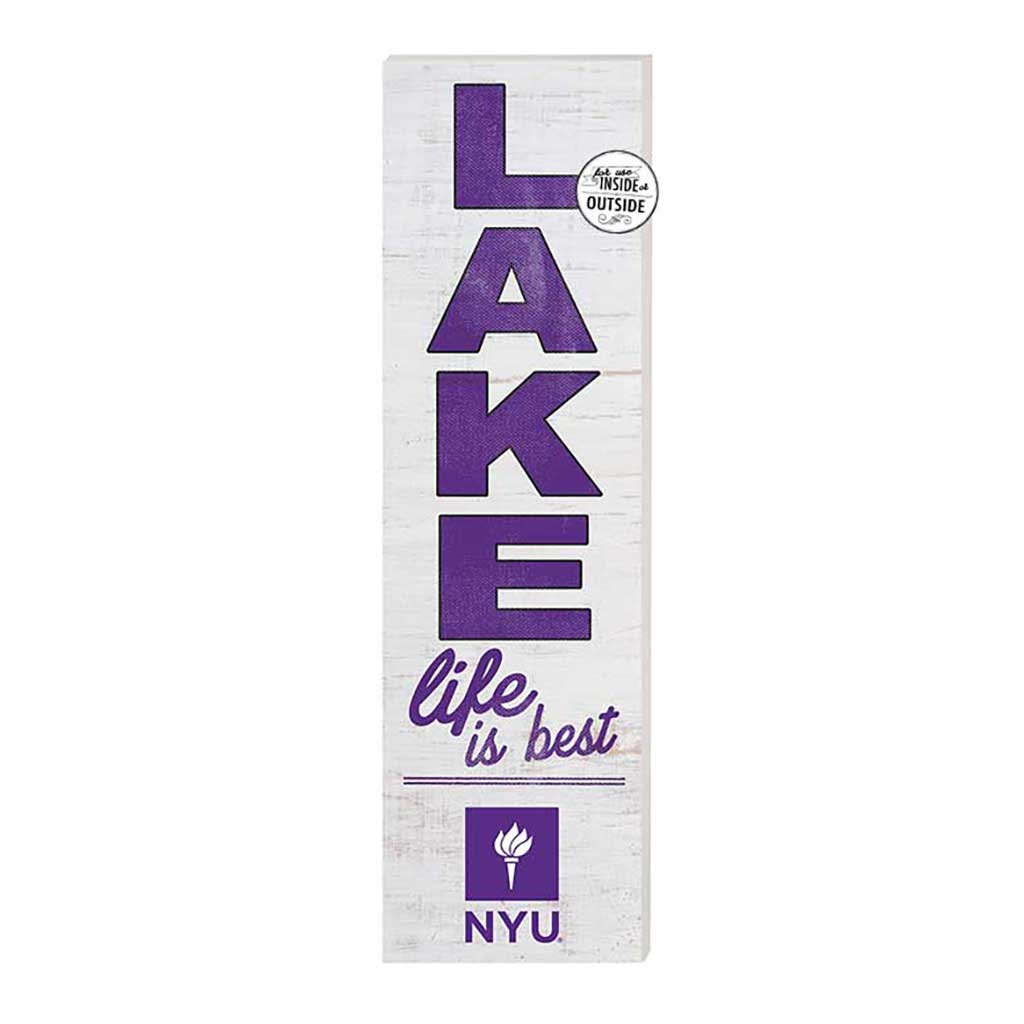 10x35 Indoor Outdoor Sign LAKE Life New York University Violets