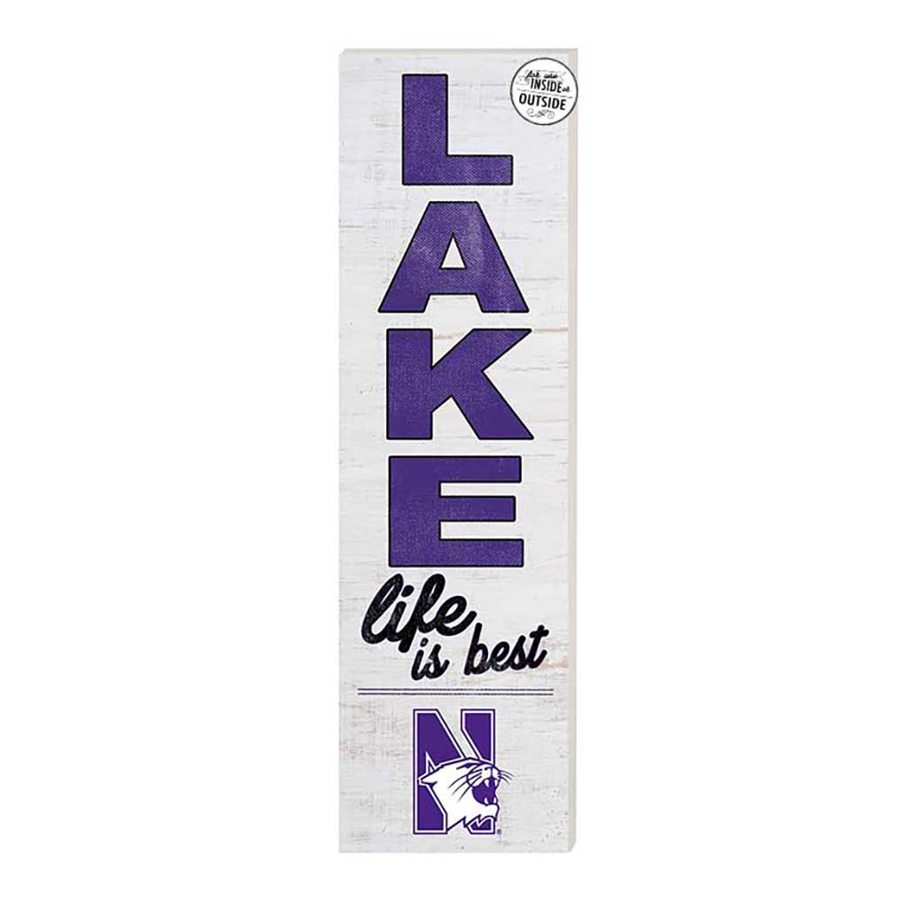 10x35 Indoor Outdoor Sign LAKE Life Northwestern Wildcats