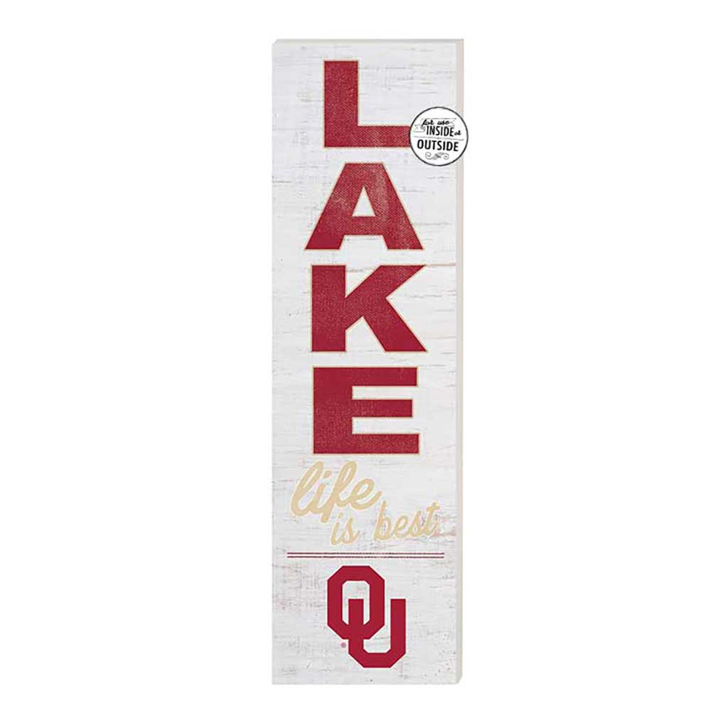 10x35 Indoor Outdoor Sign LAKE Life Oklahoma Sooners