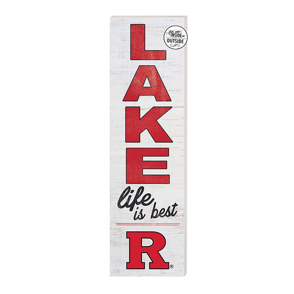 10x35 Indoor Outdoor Sign LAKE Life Rutgers Scarlet Knights