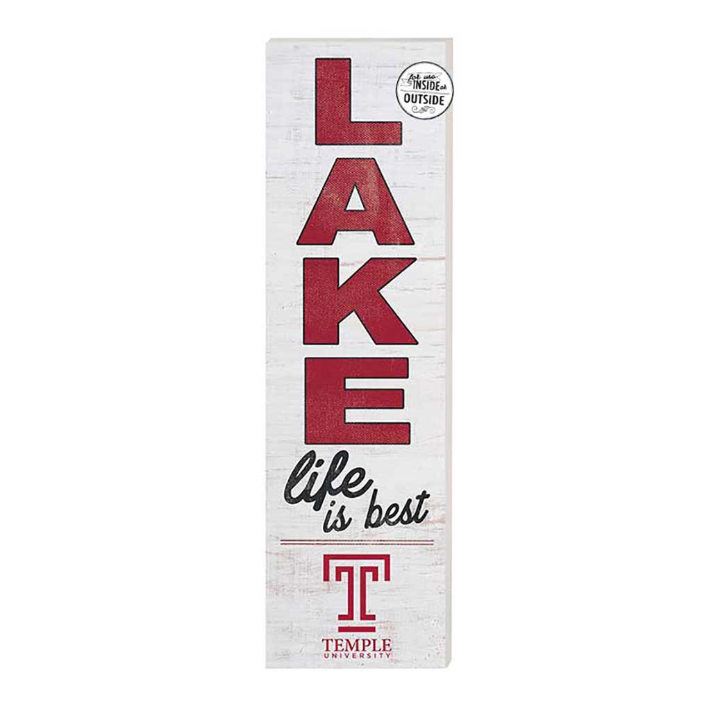 10x35 Indoor Outdoor Sign LAKE Life Temple Owls