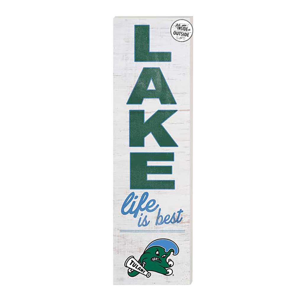 10x35 Indoor Outdoor Sign LAKE Life Tulane Green Wave