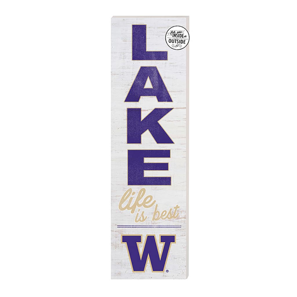 10x35 Indoor Outdoor Sign LAKE Life Washington Huskies