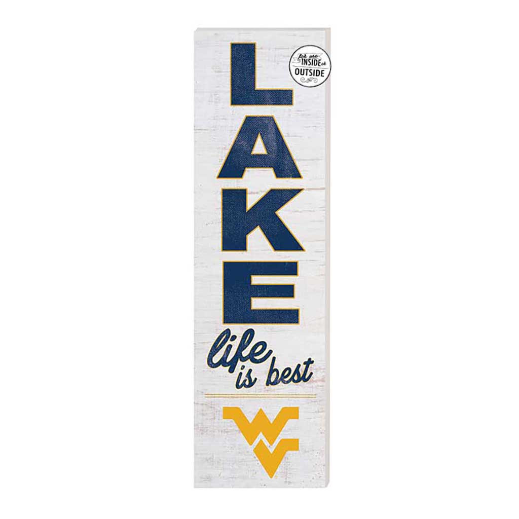 10x35 Indoor Outdoor Sign LAKE Life West Virginia Mountaineers