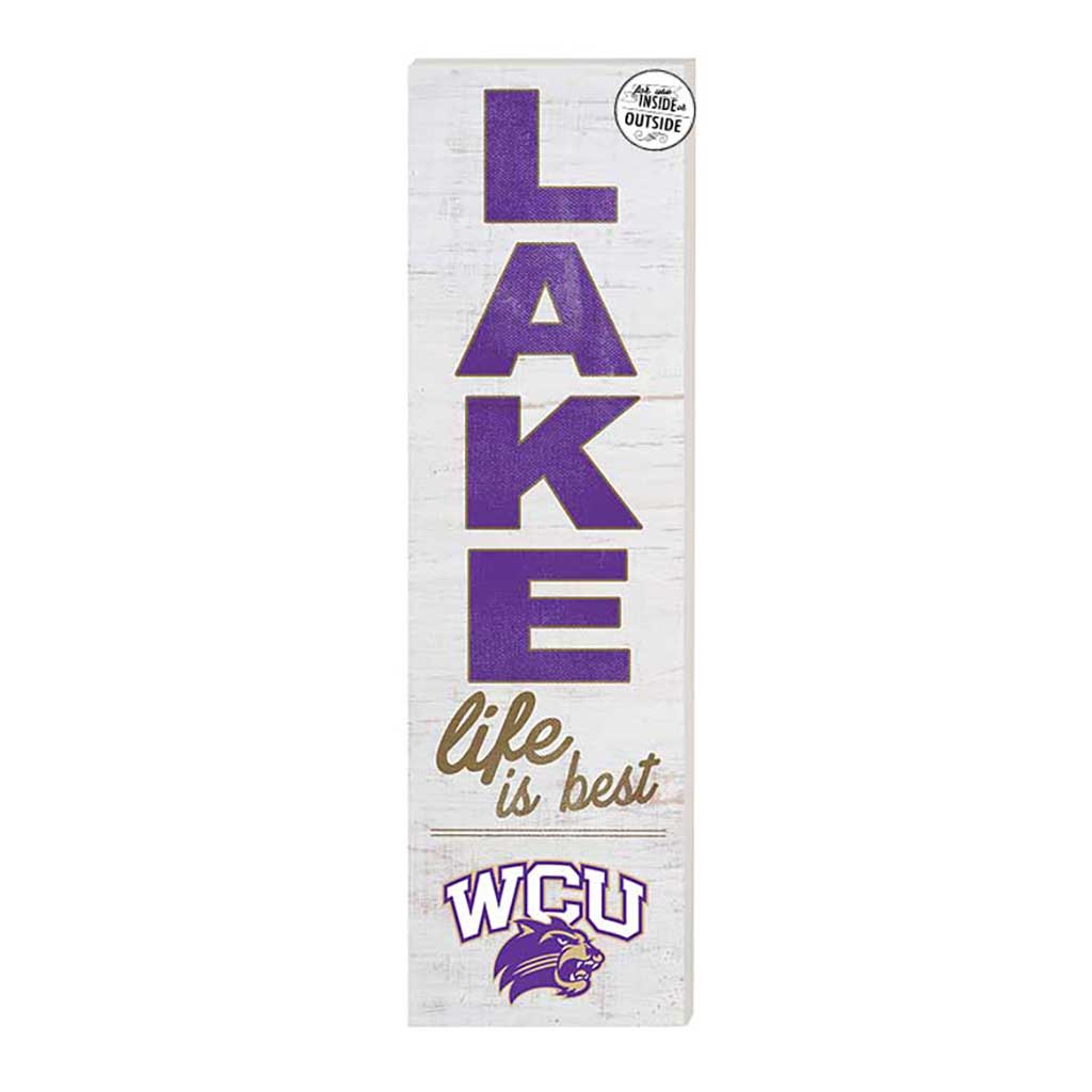 10x35 Indoor Outdoor Sign LAKE Life Western Carolina Catamounts